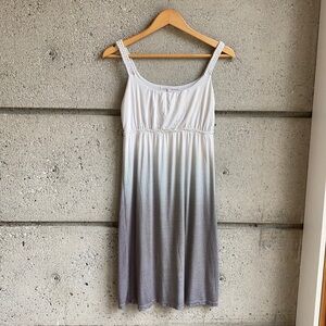 Gray Ombré Gradient Jersey Dress